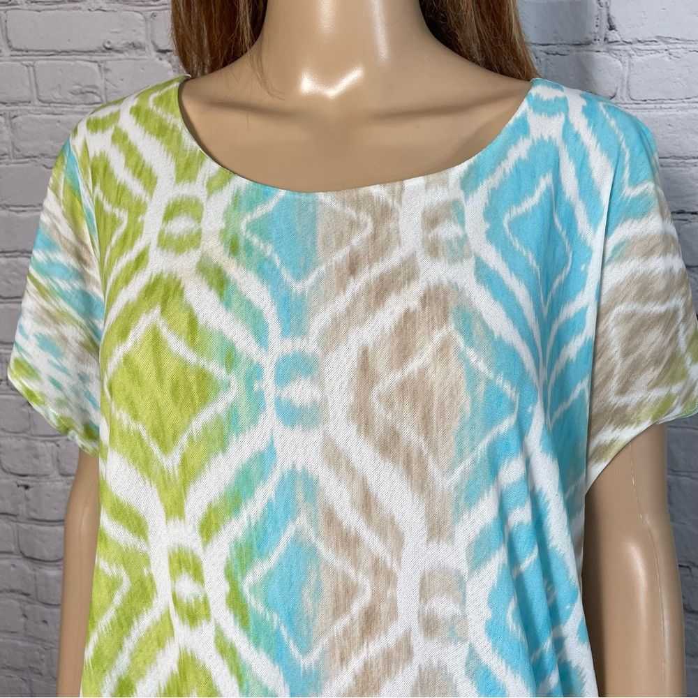 Chicos Chico's Short Sleeve Knit Top Size 4 US XXL - image 2