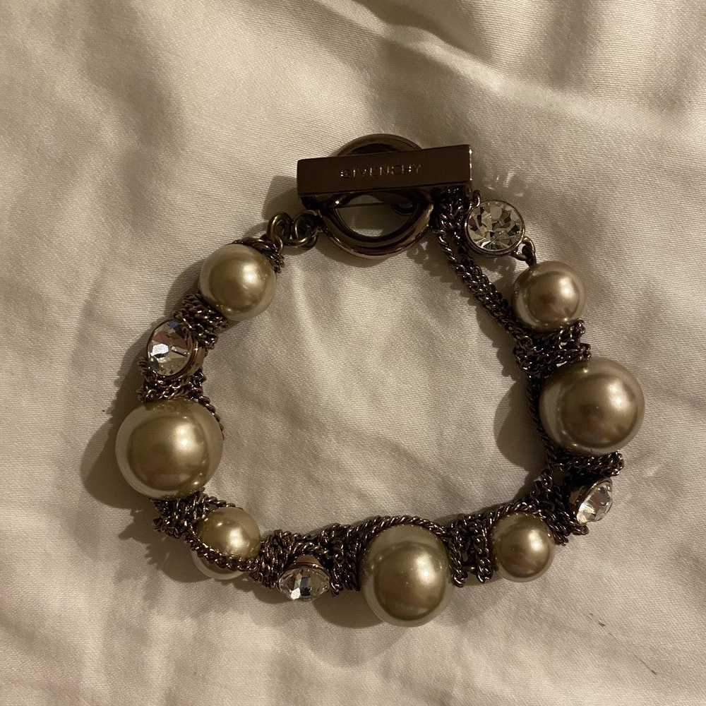 Givenchy × Vintage Givenchy Faux Pearl Bracelet w… - image 1