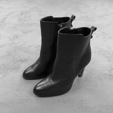 Coach Coach Jemma Black Leather Heeled Boots