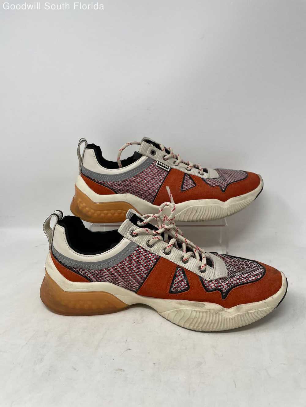 Coach Womens CitySole G5112 Orange White Lace-Up … - image 2