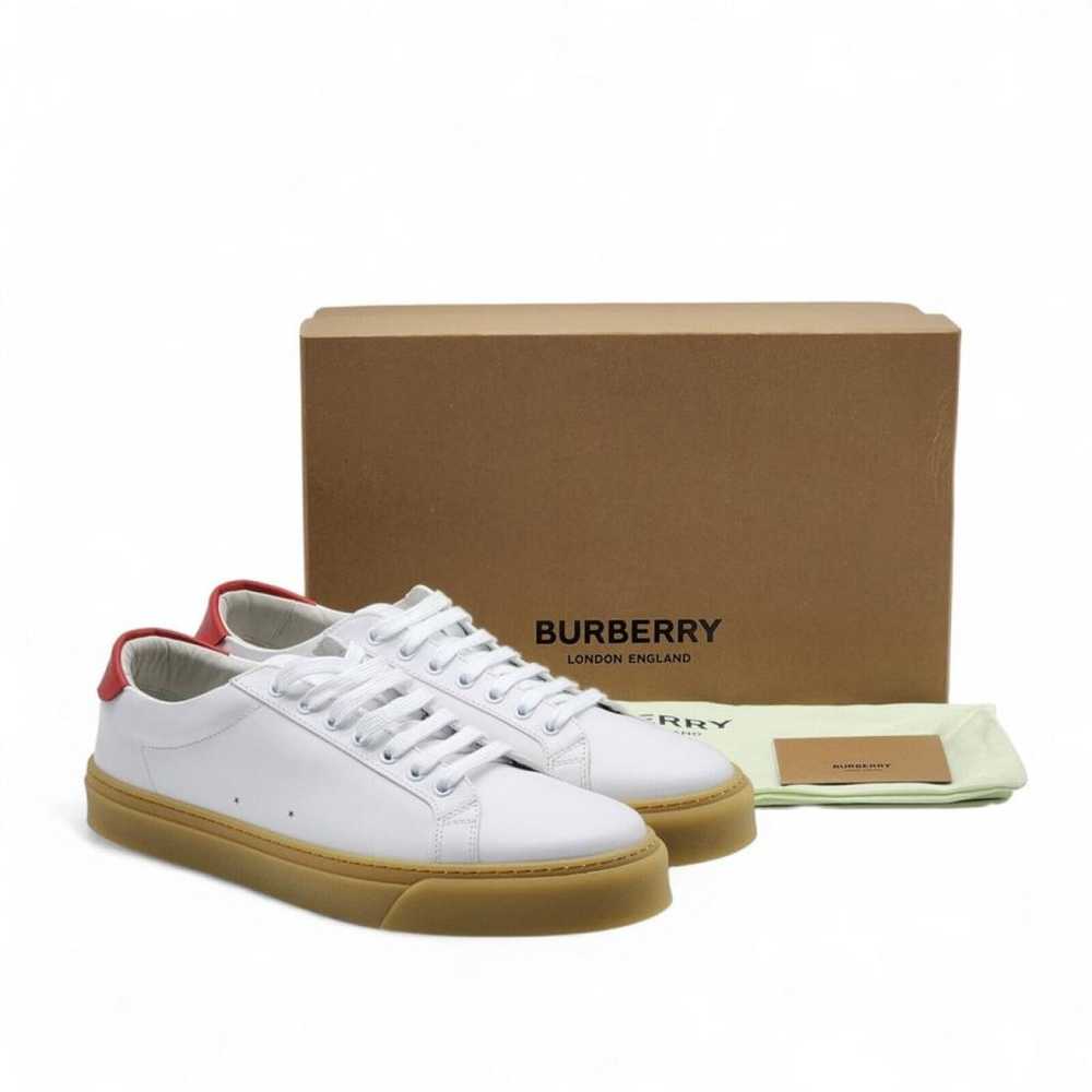 Burberry Leather low trainers - image 3