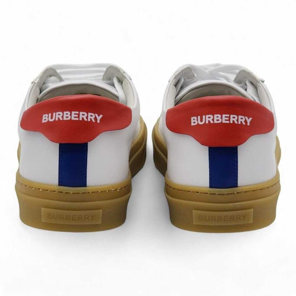 Burberry Leather low trainers - image 4