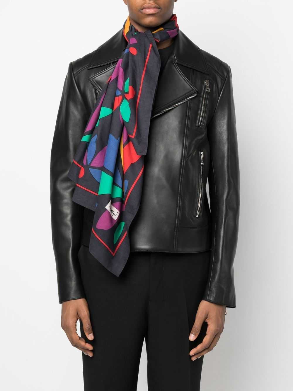 Saint Laurent Pre-Owned 1990s geometric print sca… - image 2