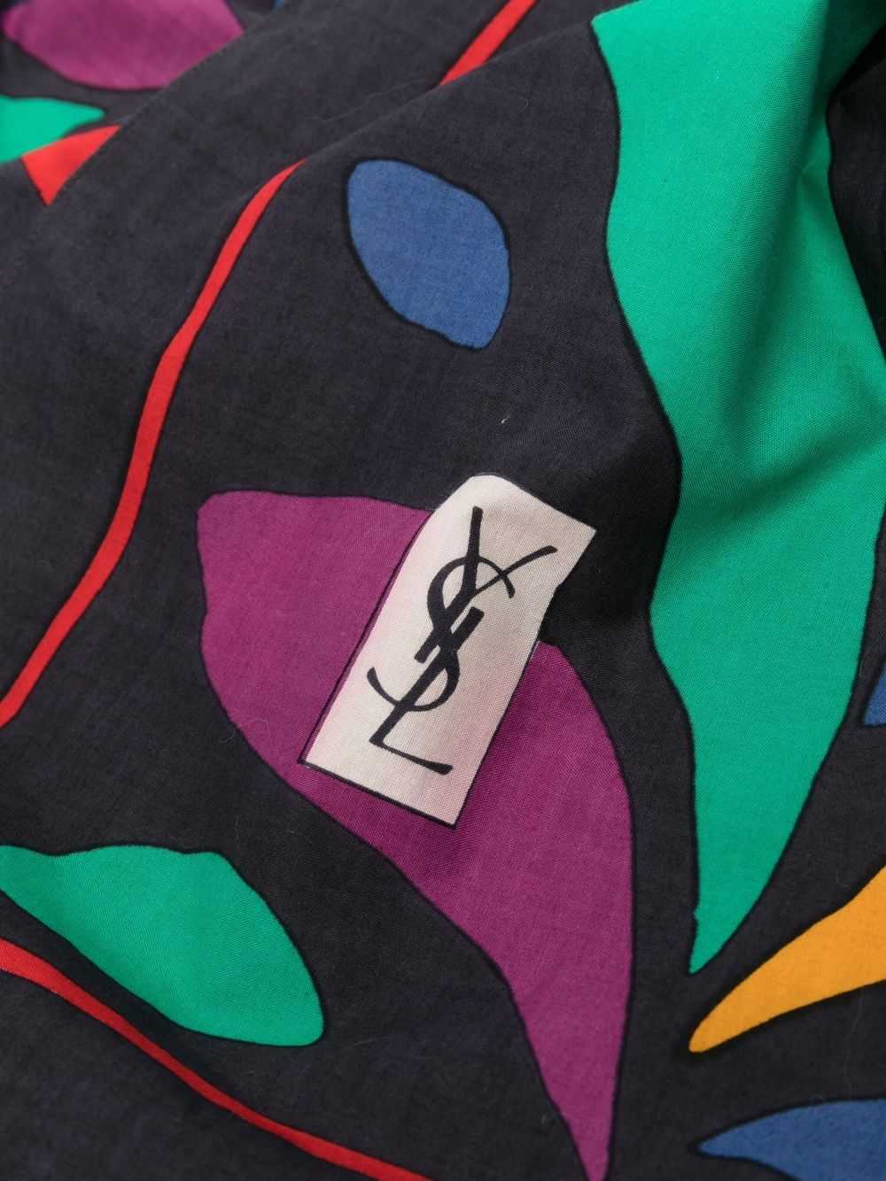 Saint Laurent Pre-Owned 1990s geometric print sca… - image 3