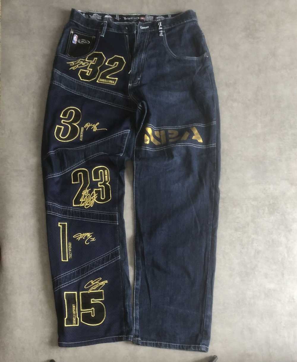 Designer × NBA × Vintage Vintage NBA Jeans Team U… - image 1