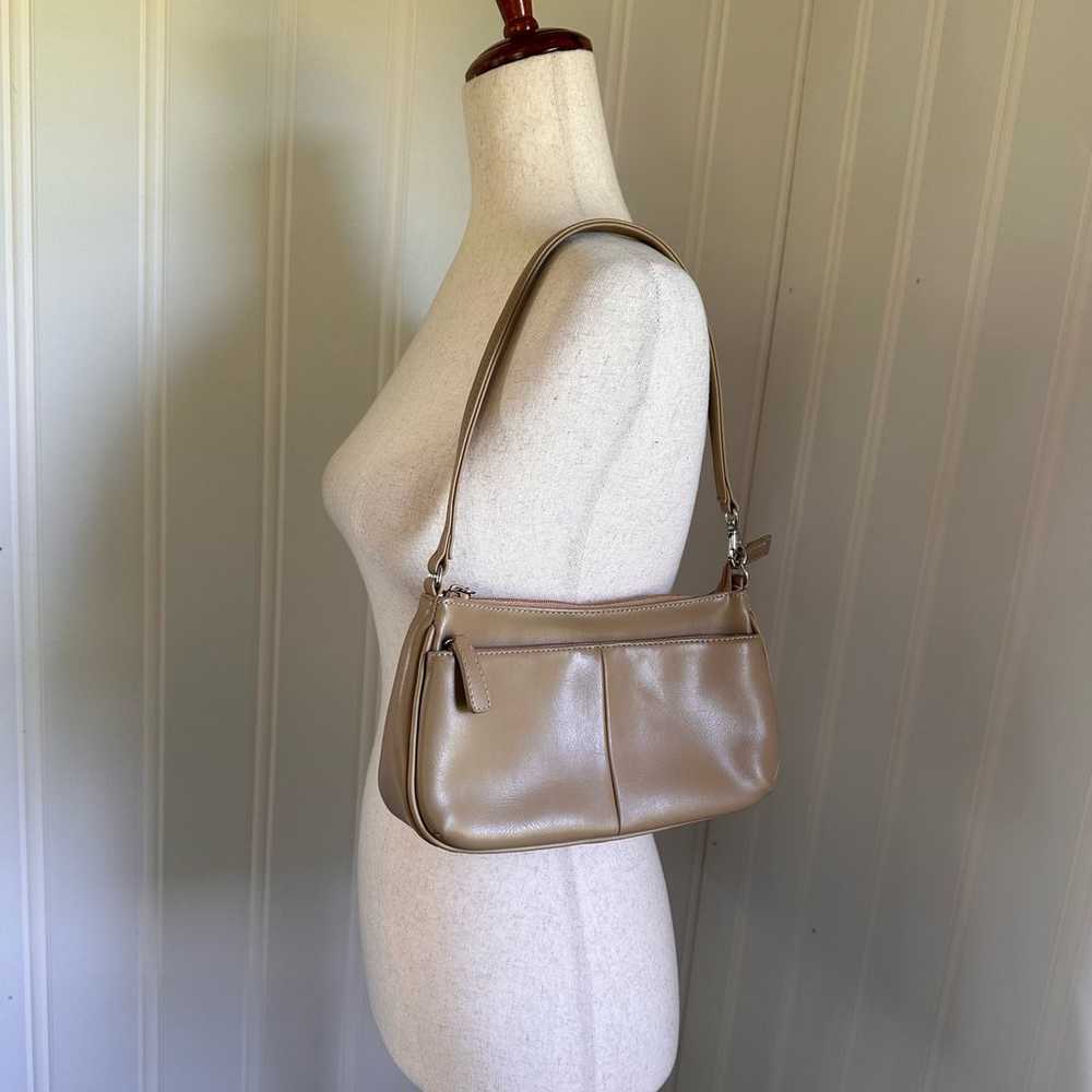 Vintage 90s/Y2K Nine West Tan Mini Shoulder Bag OS - image 3