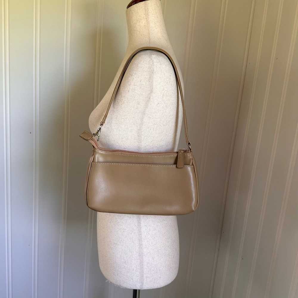 Vintage 90s/Y2K Nine West Tan Mini Shoulder Bag OS - image 5