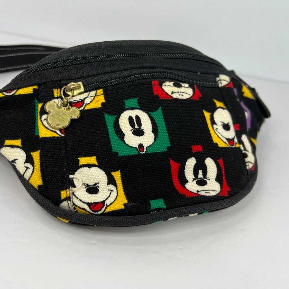 Disney Crossbody Fanny Pack Canvas Mickey Mouse V… - image 2