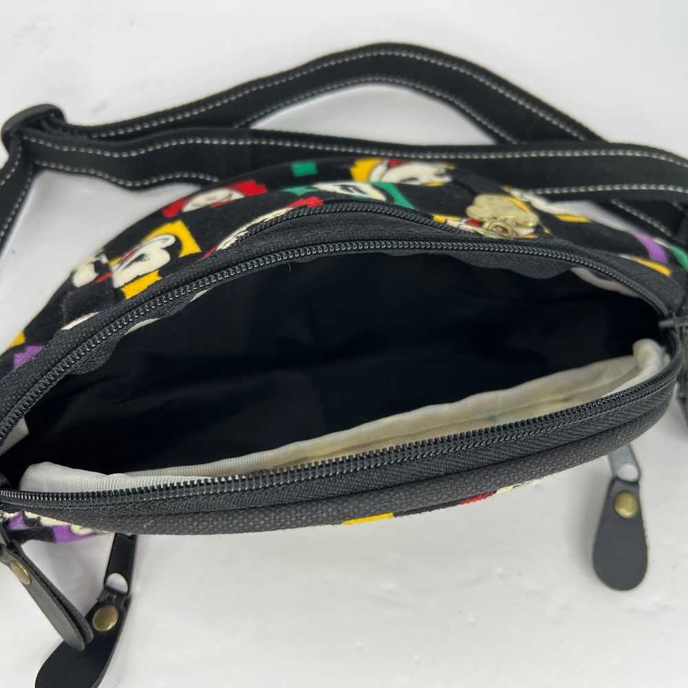 Disney Crossbody Fanny Pack Canvas Mickey Mouse V… - image 7