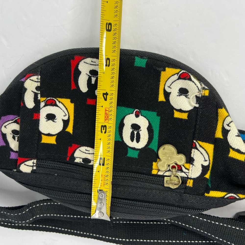 Disney Crossbody Fanny Pack Canvas Mickey Mouse V… - image 9