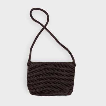 Vintage Brown Mini Crochet Bag - image 1