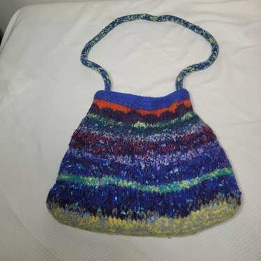 Unbranded Vintage Multicolor Wool Hand Bag - image 1