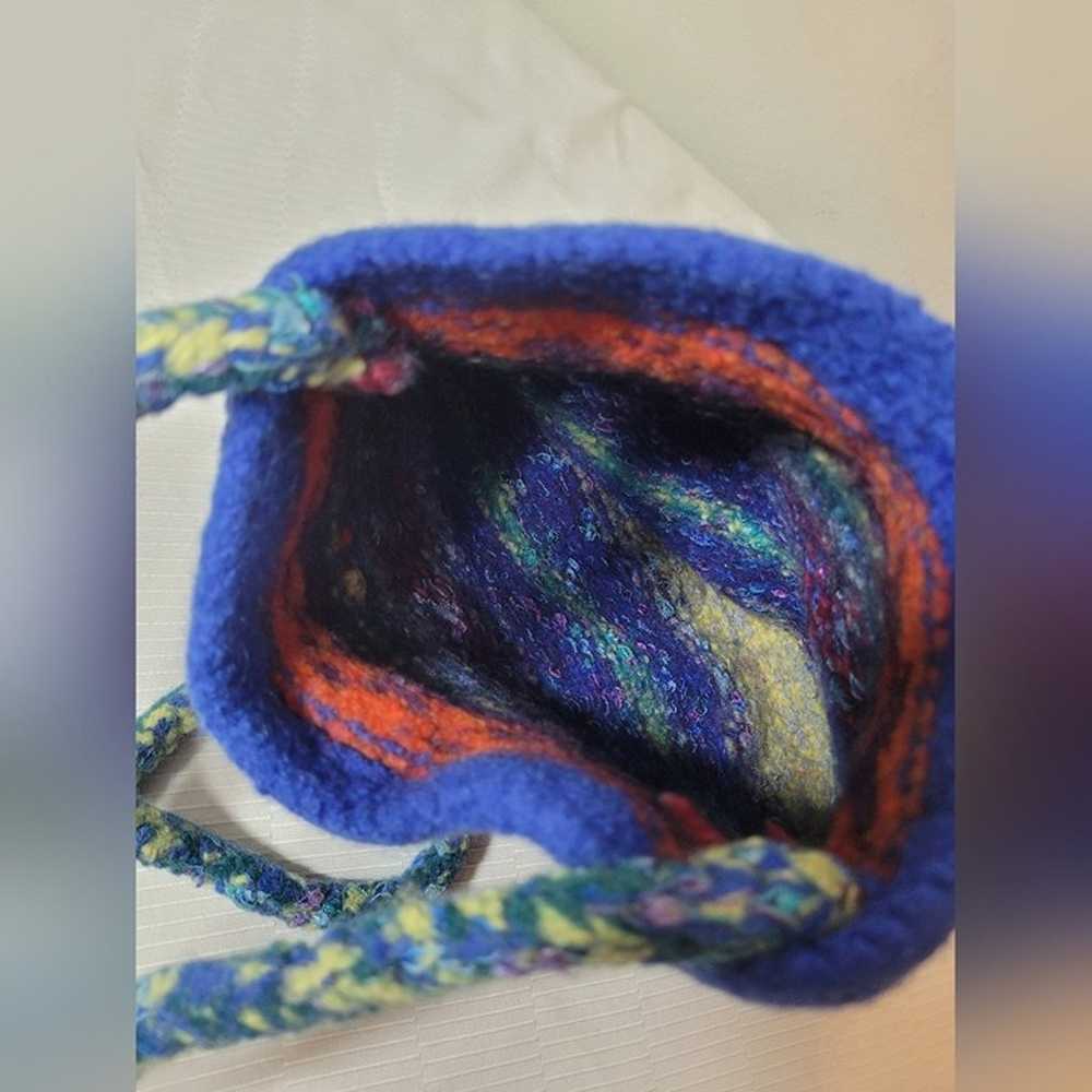 Unbranded Vintage Multicolor Wool Hand Bag - image 2