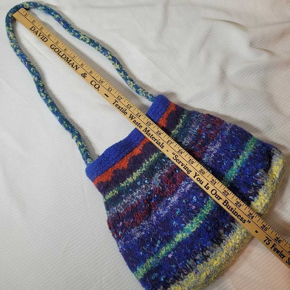 Unbranded Vintage Multicolor Wool Hand Bag - image 5