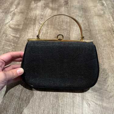 Vintage Julius Garfinckel And Co small  black clut