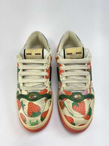 Gucci Gucci Strawberry Print Screener Sneakers