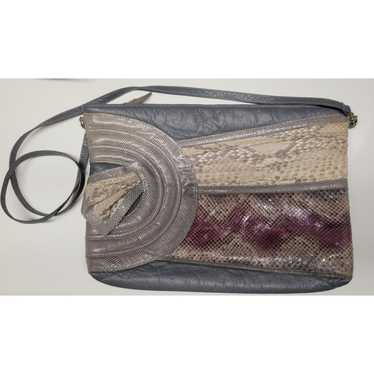 Vintage 80s Snakeskin Purse- Rare Find- Novita Sk… - image 1