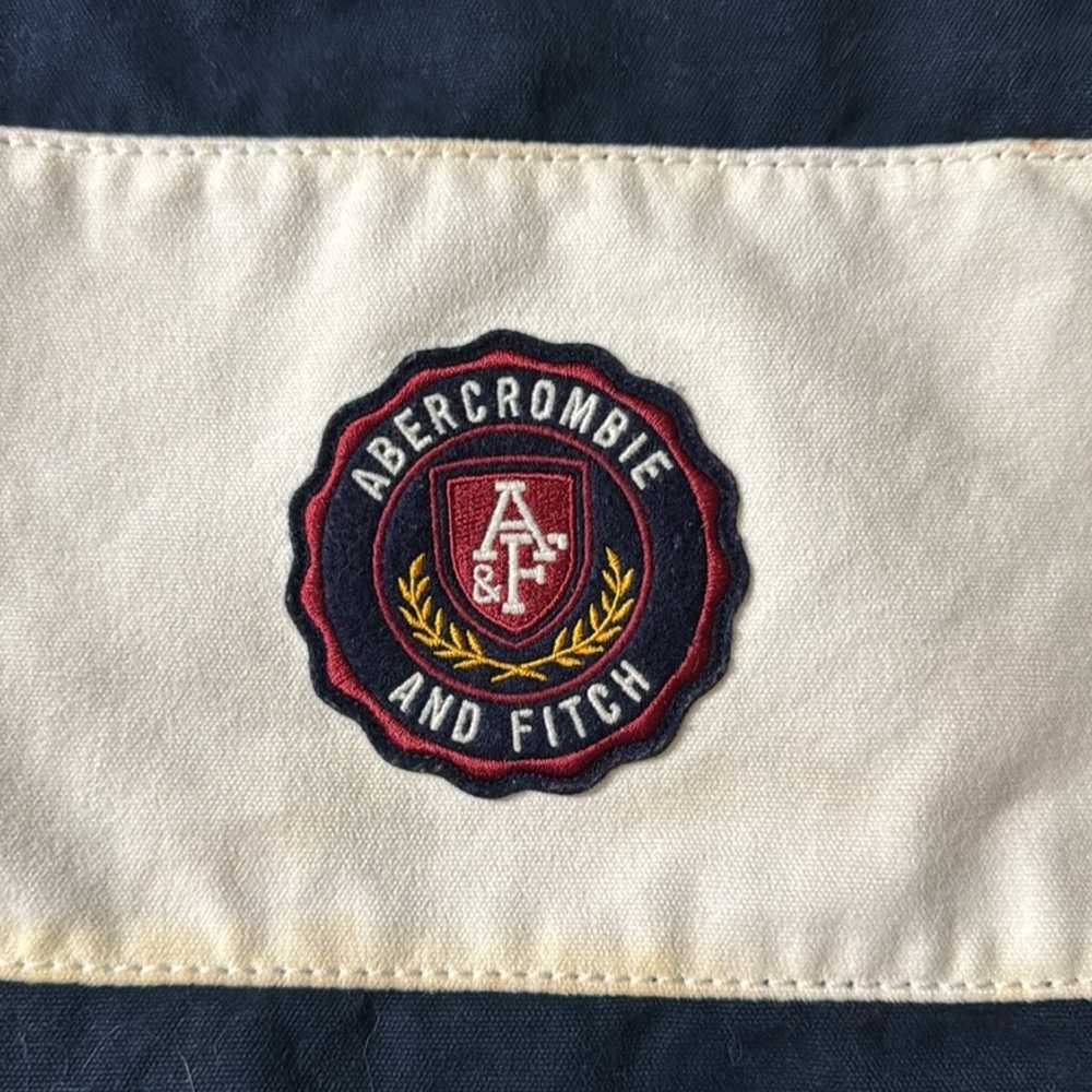 Vintage Abercrombie and Fitch Navy and Light Crèm… - image 2