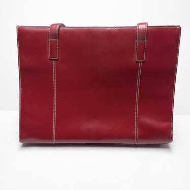 Wilsons Pelle Studio Red high quality Leather Attache’ Case Briefcase Zip Around.