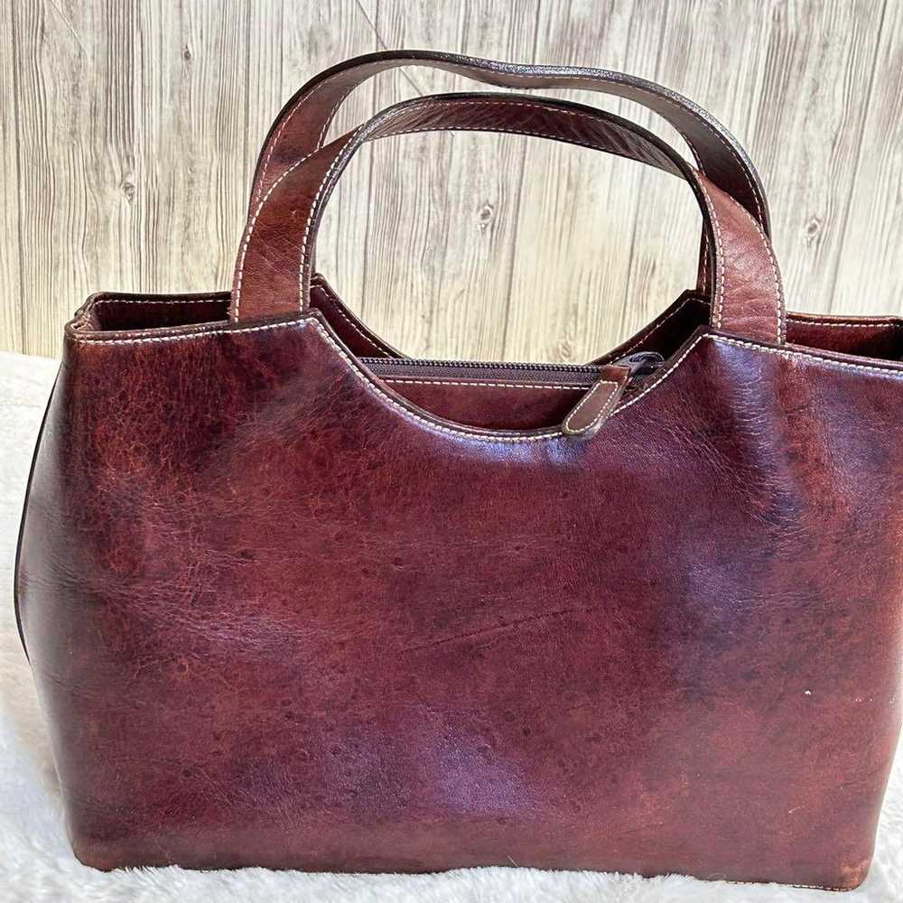 【Kitamura】Kitamura handbag leather bag with pouch… - image 2