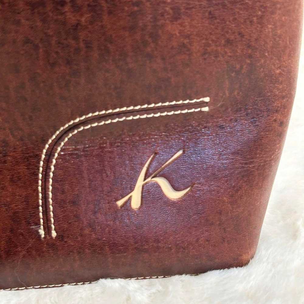 【Kitamura】Kitamura handbag leather bag with pouch… - image 6