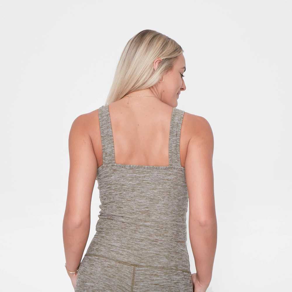 Senita Athletics Dynamic Cropped Tank - Heathered… - image 2