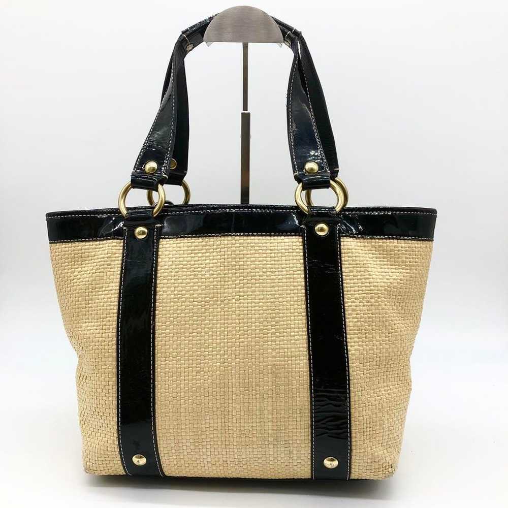 Coach tote bag, basket bag, straw... - image 3