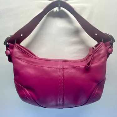 Coach Vintage Soho Mini Hobo Shoulder Bag Dark Pi… - image 1