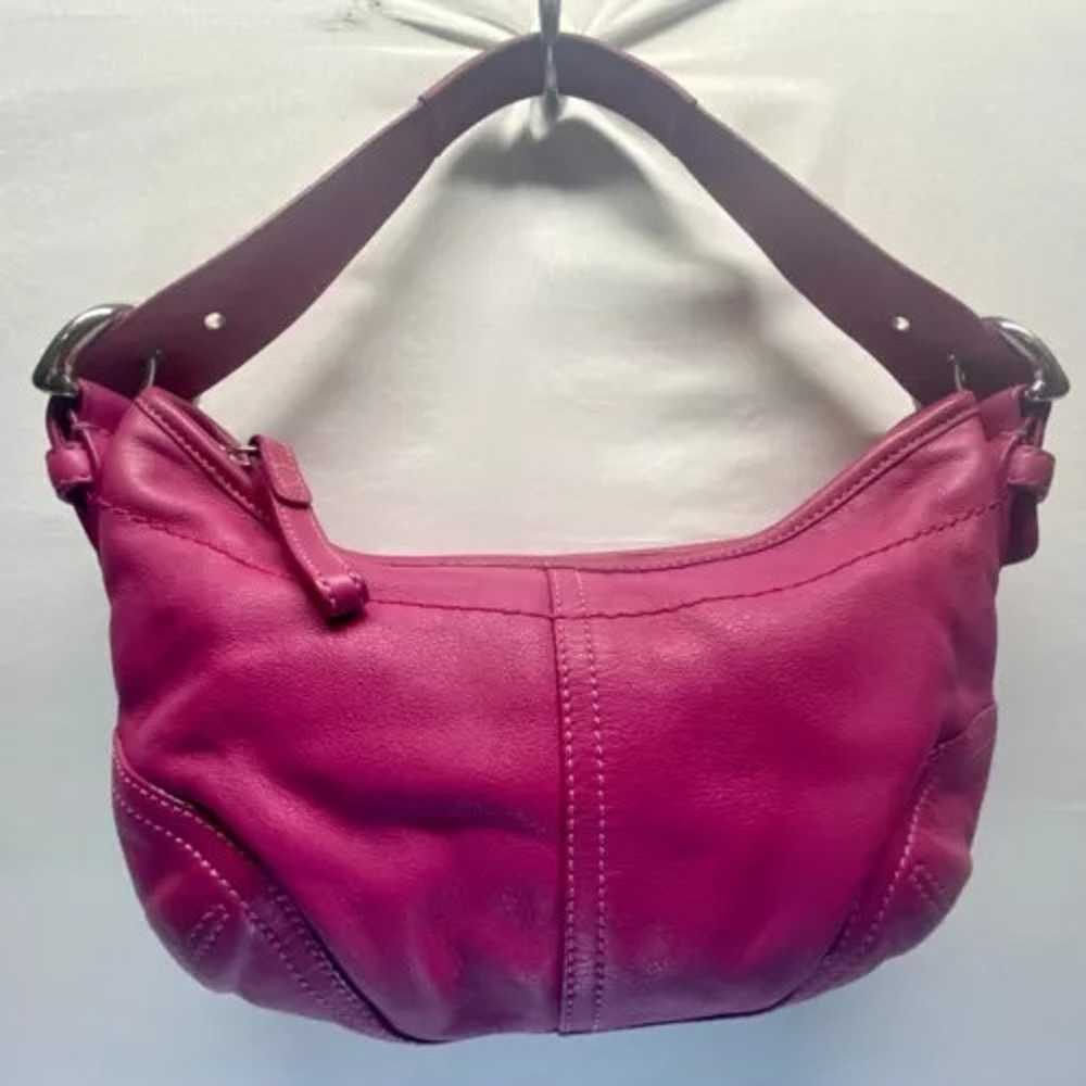 Coach Vintage Soho Mini Hobo Shoulder Bag Dark Pi… - image 2