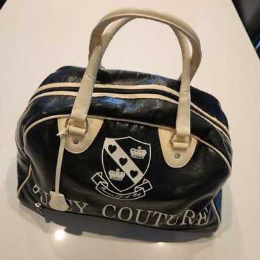 Newest Y2K Vintage Juicy Couture Black Terry White P&G Bowler Bag