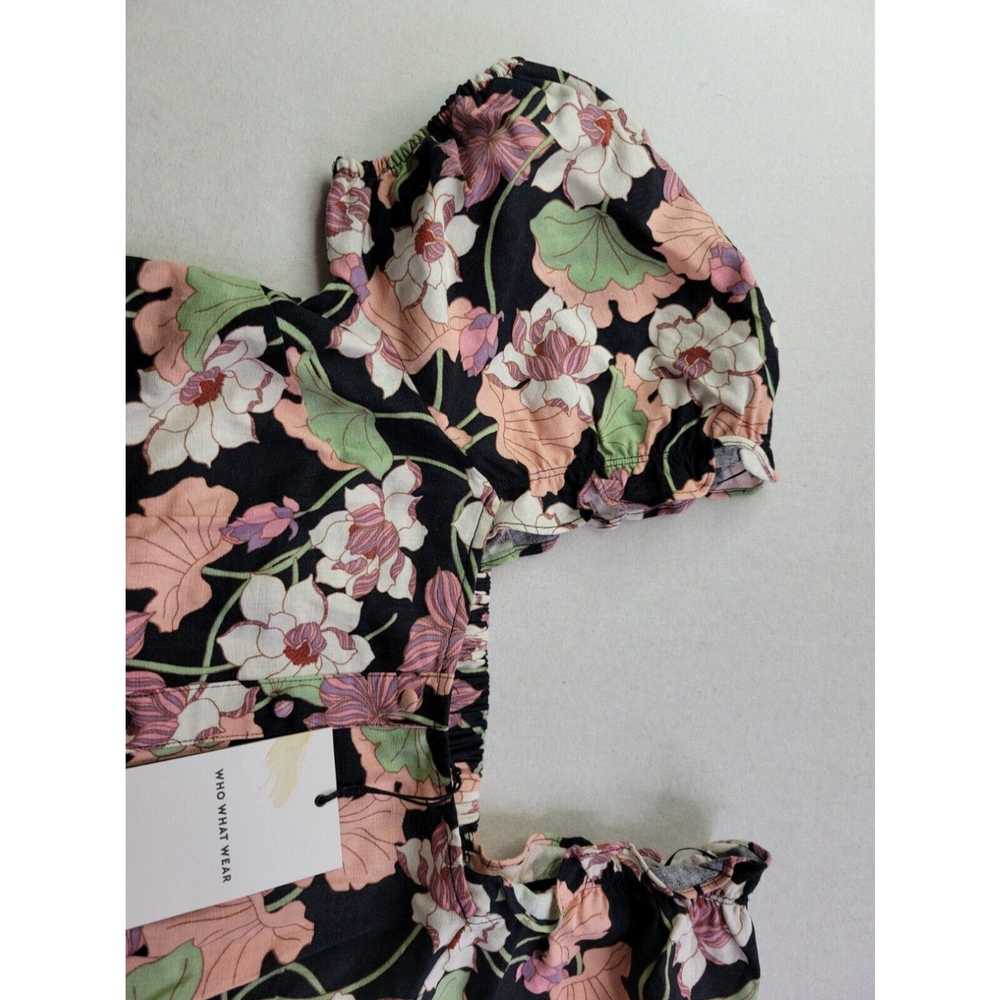 Vintage NEW Who What Wear Women's XS Black Floral… - image 2