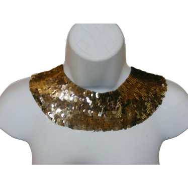 30s Gold  Sequined Collar Czechoslovakia