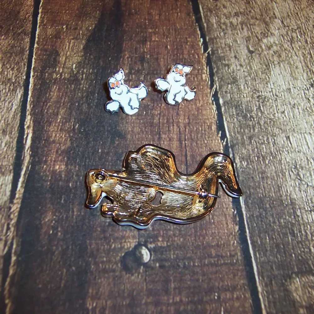 BOO!!! Halloween Ghost Pin & Post Earrings - image 7