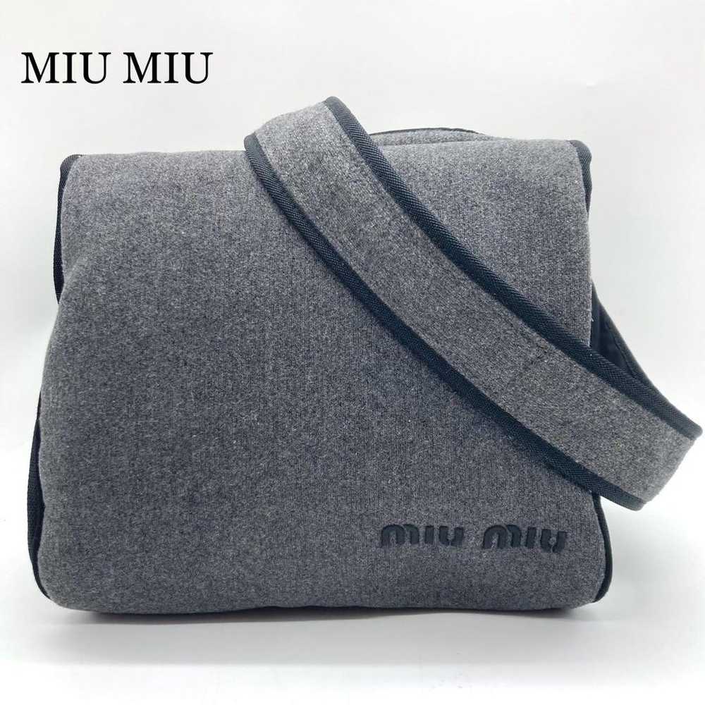 【Excellent Condition】MIU MIU Shoulder Bag Canvas … - image 1