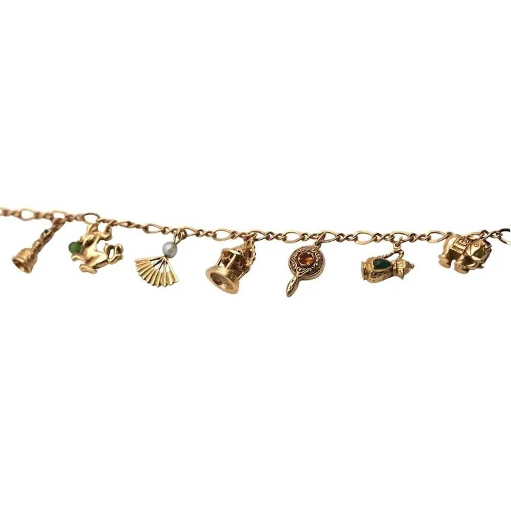 Treasures of The Silk Road Charm Bracelet 14K - image 2