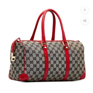 Gucci GG Canvas Boston Bag Red - image 1