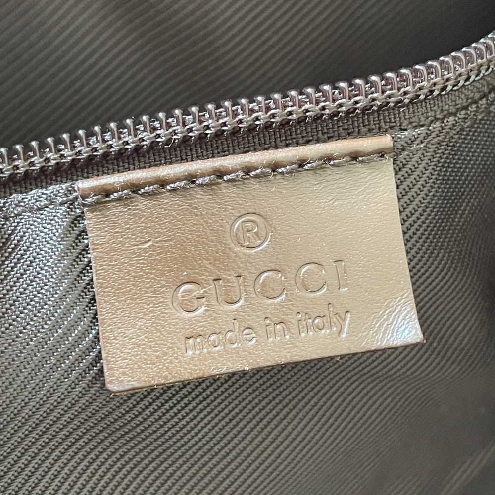 Gucci brown monogram canvas and leather large sho… - image 11