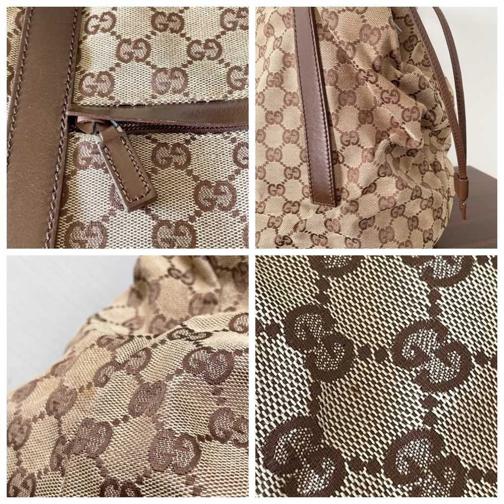 Gucci brown monogram canvas and leather large sho… - image 5