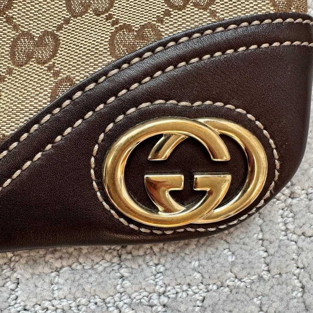 Vintage Gucci Medium Canvas Hobo Bag - image 4