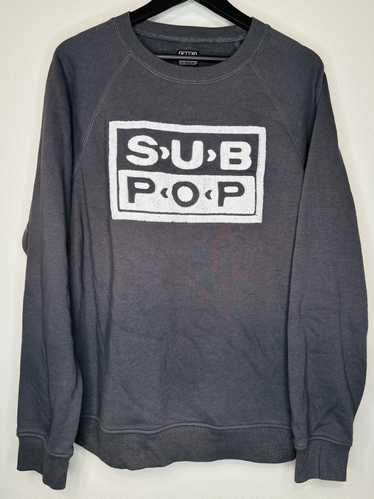 Band Tees × Nirvana SUBPOP Label Crew Sweatshirt X