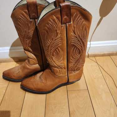 Custom made in USA Boots Cowboy Western Smooth Le… - image 1