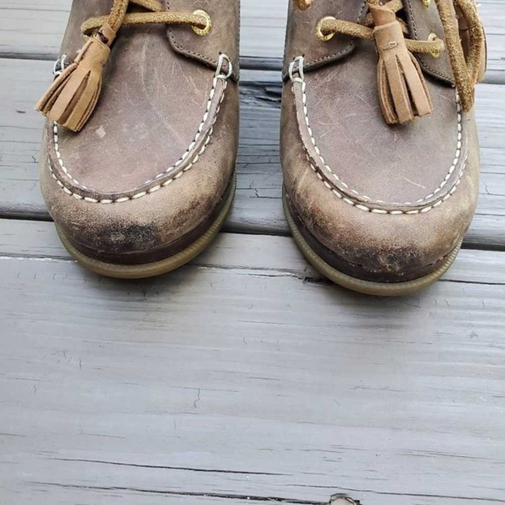 Sperry Top-Sider Seabourn Distressed Brown Oiled … - image 6