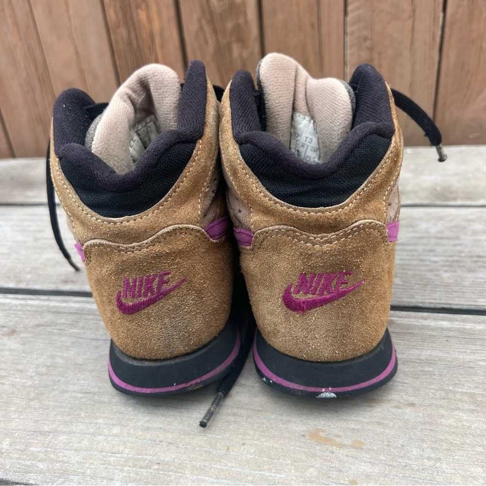 Vintage 90s Nike Caldera suede leather canvas hik… - image 3