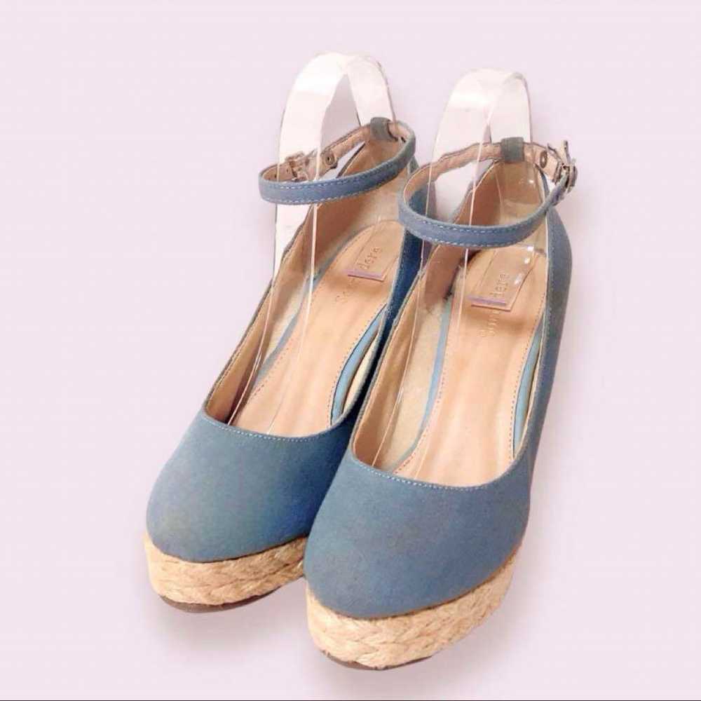 Denim Wedge Sole Jute Sandal Casual Basic L. - image 6