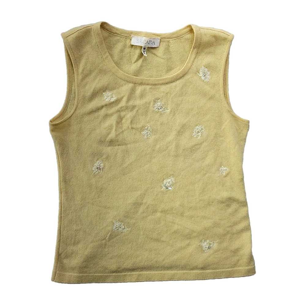 Escada Escada Women 36 SMALL Yellow Sleeveless Ca… - image 1