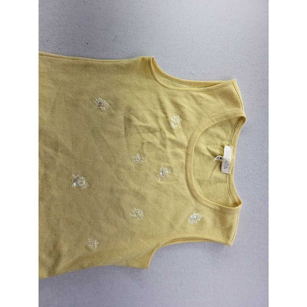 Escada Escada Women 36 SMALL Yellow Sleeveless Ca… - image 3