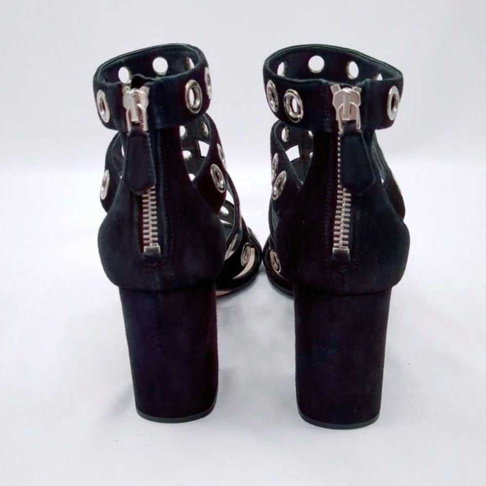 PRADA Grommet Cage Sandals Chunky Heels Studded S… - image 5