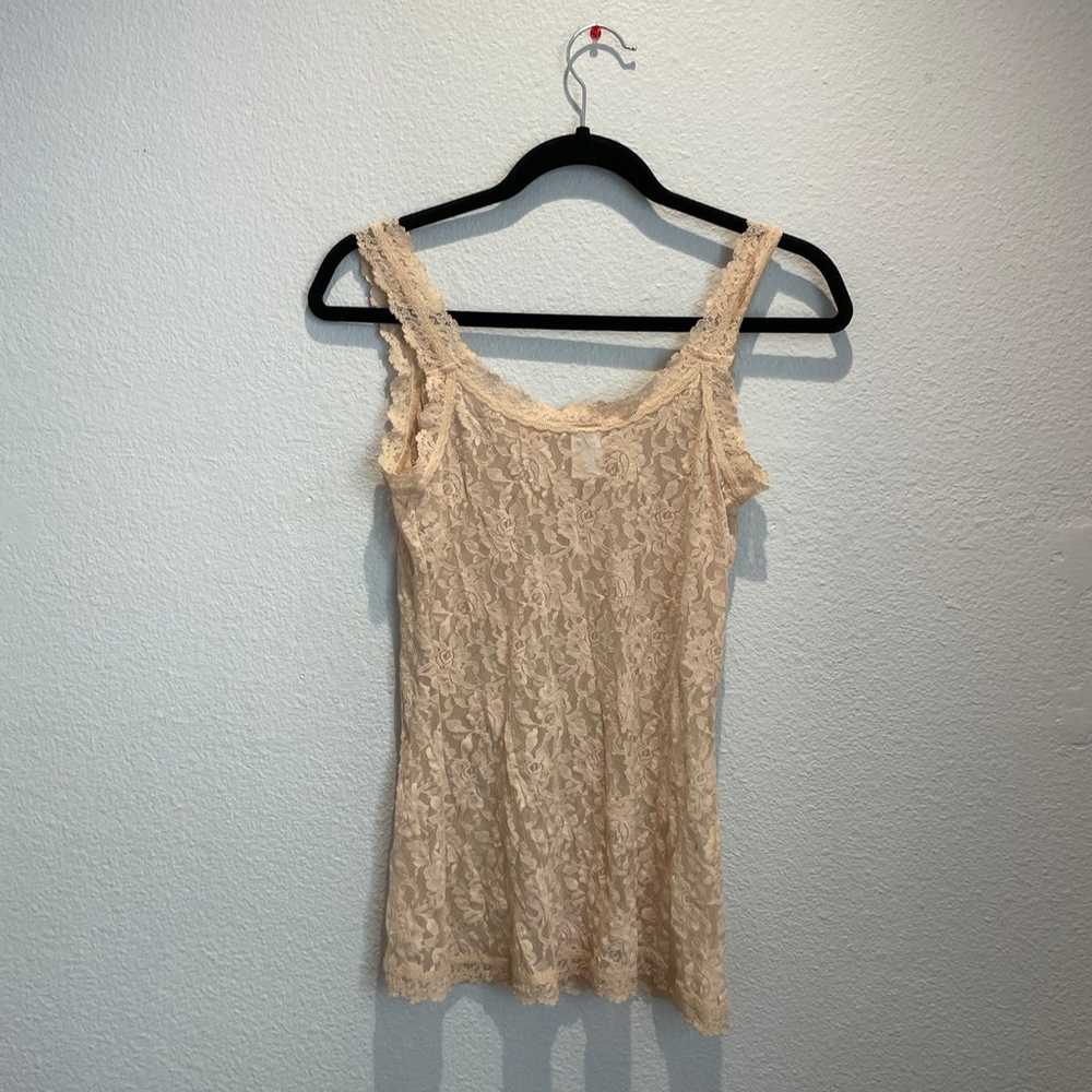 Hanky Panky Sheer Lace Tank Top - image 2