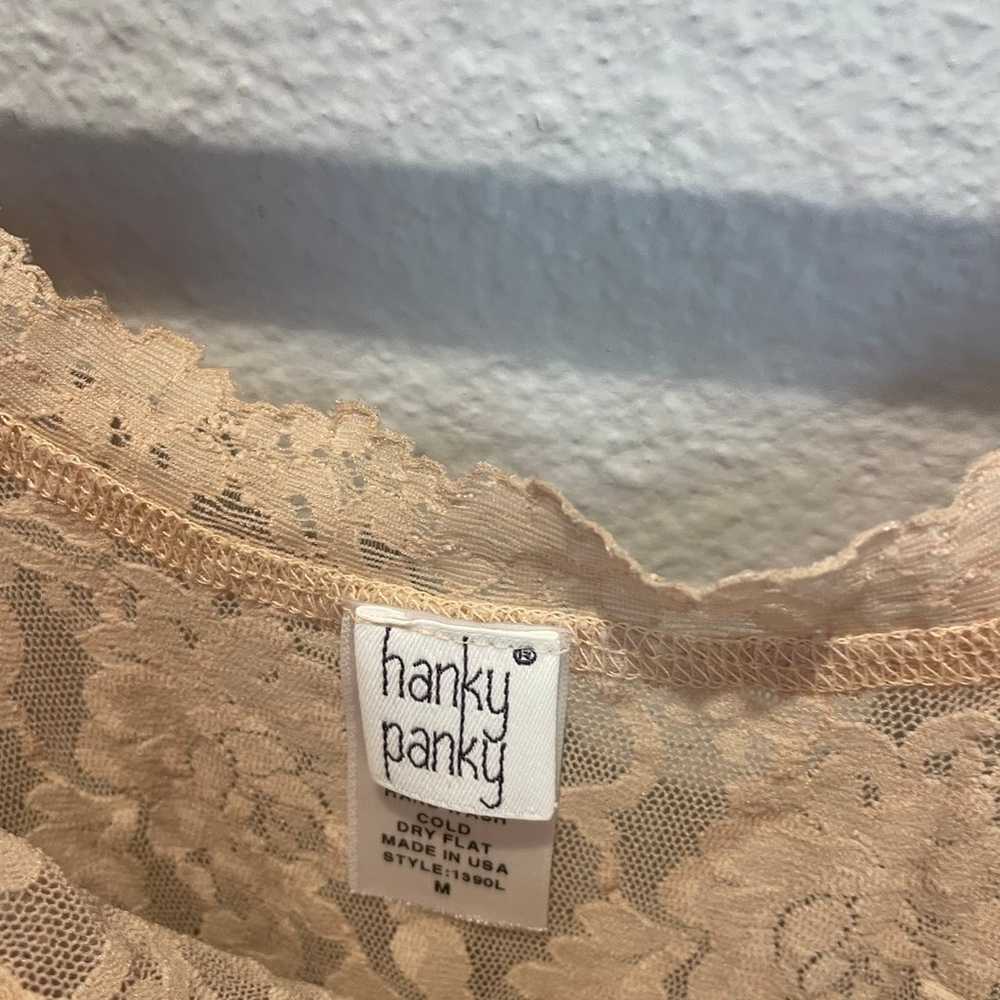 Hanky Panky Sheer Lace Tank Top - image 3