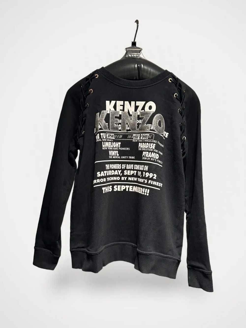 Kenzo Kenzo Glitter lace-up sweatshirt Sweater - image 1